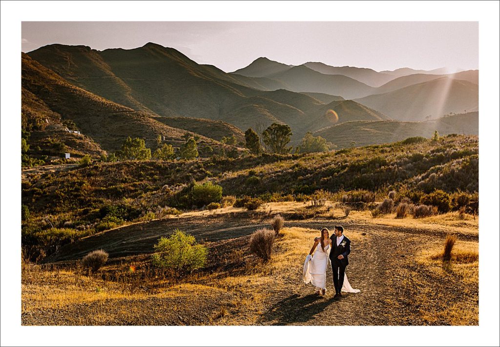 elegant boho wedding in Spain at cortijo rosa blanca