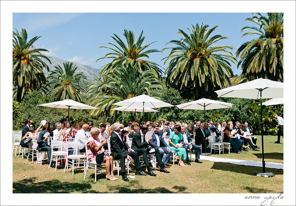 Finca La Concepcion Marbella Wedding ceremony