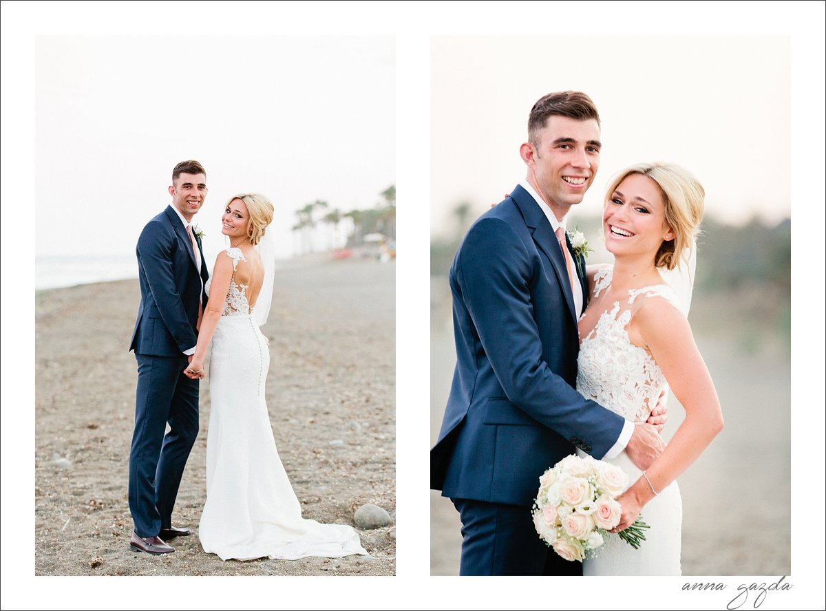 puro beach wedding portraits