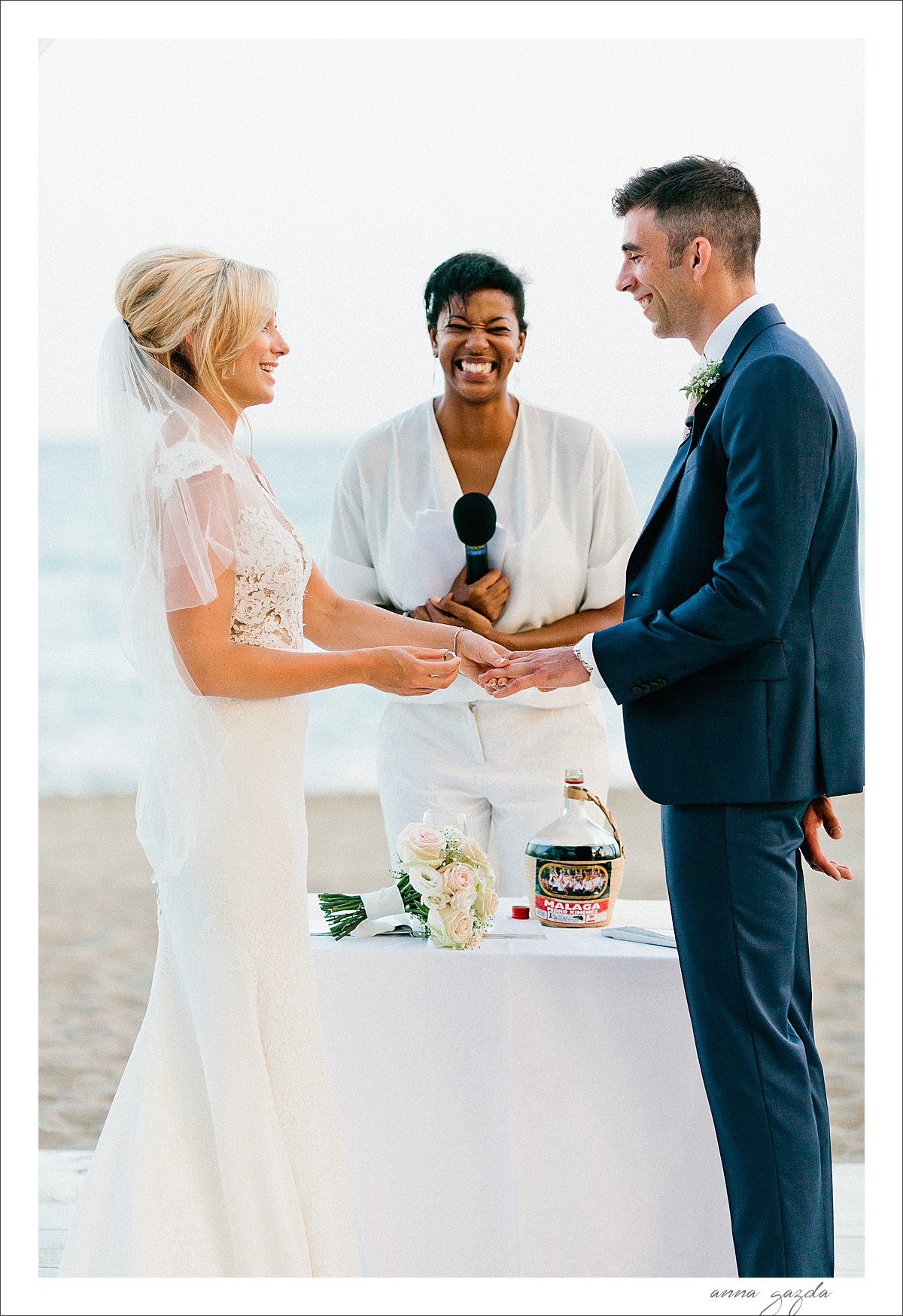 puro beach wedding ceremony