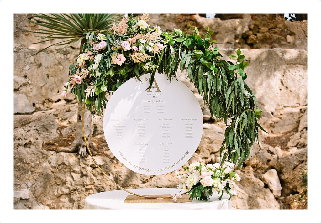 wedding at the Castillo de Santa Catalina, Malaga, Spain, wedding decor