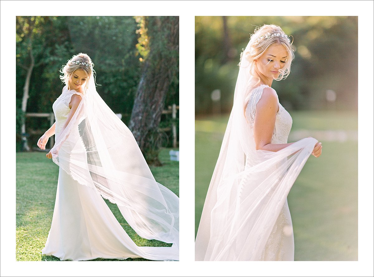 bridal portrait with veil