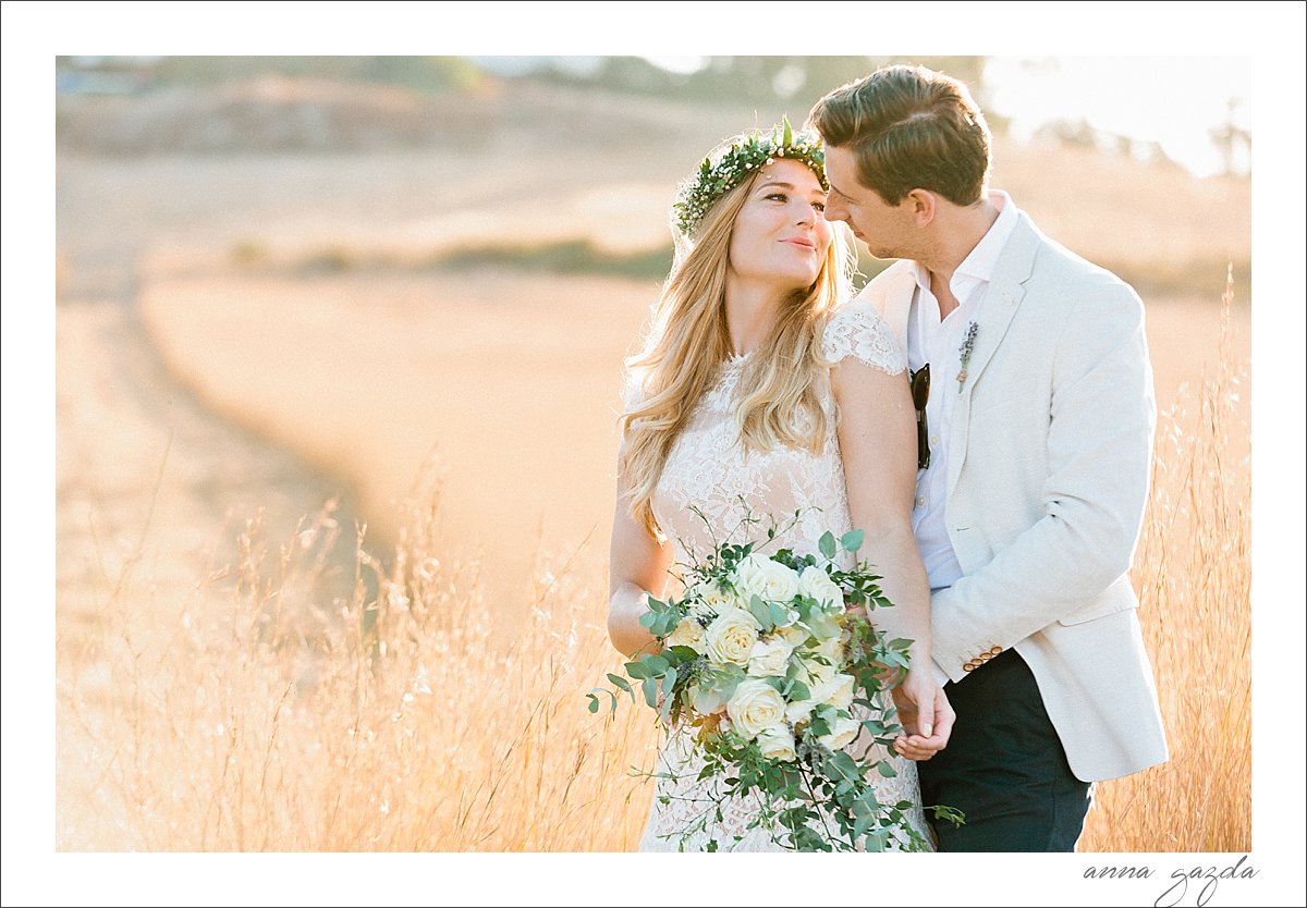 out in the fields of Benahavis wedding