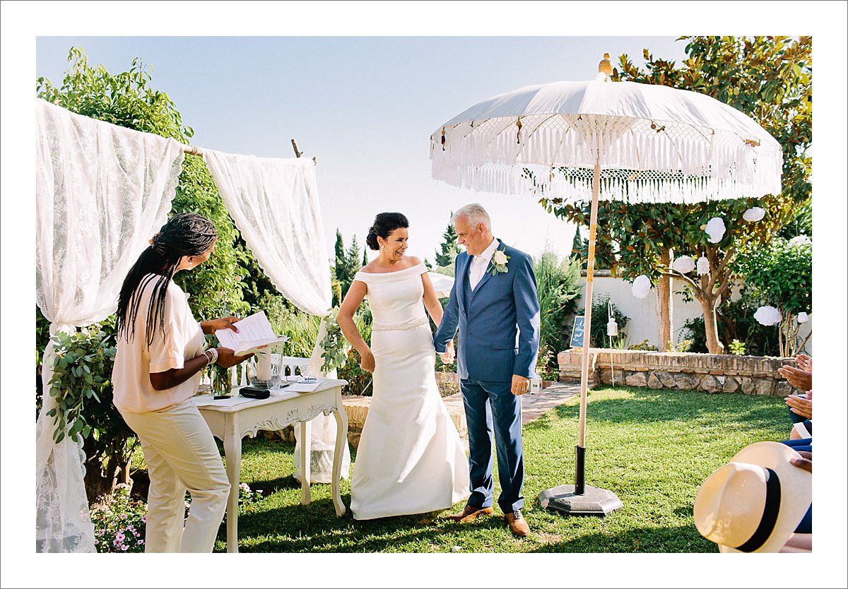 bali parasol garden ceremony