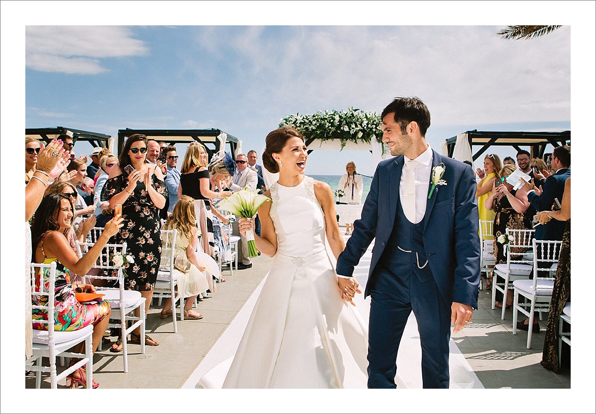 wedding ceremony at Los Monteros