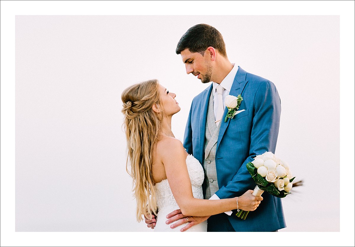 bride and groom portrait Tikitano wedding Marbella