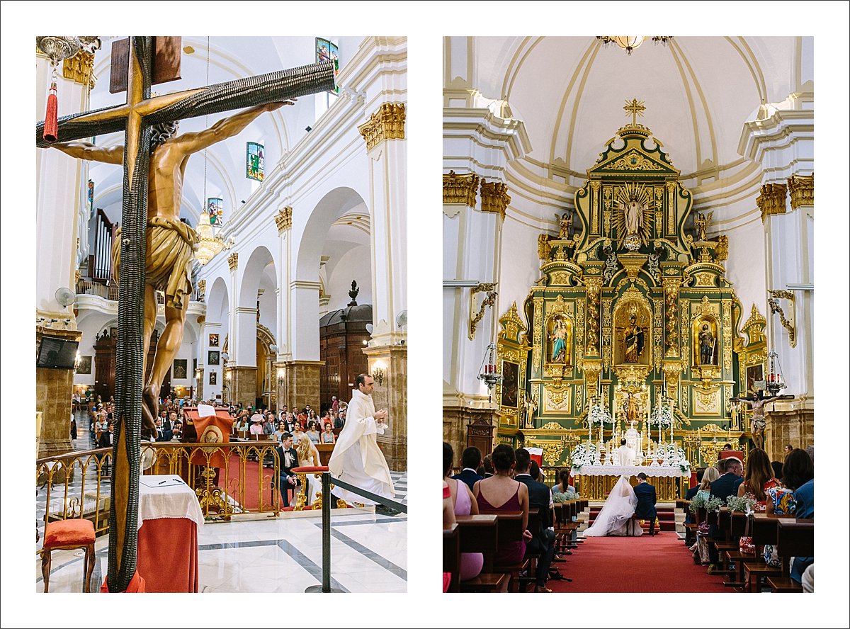 getting married in Encarnacion church in Marbella, Old Townn