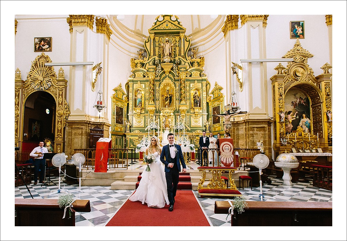 getting married in Encarnacion church in Marbella, Old Townn