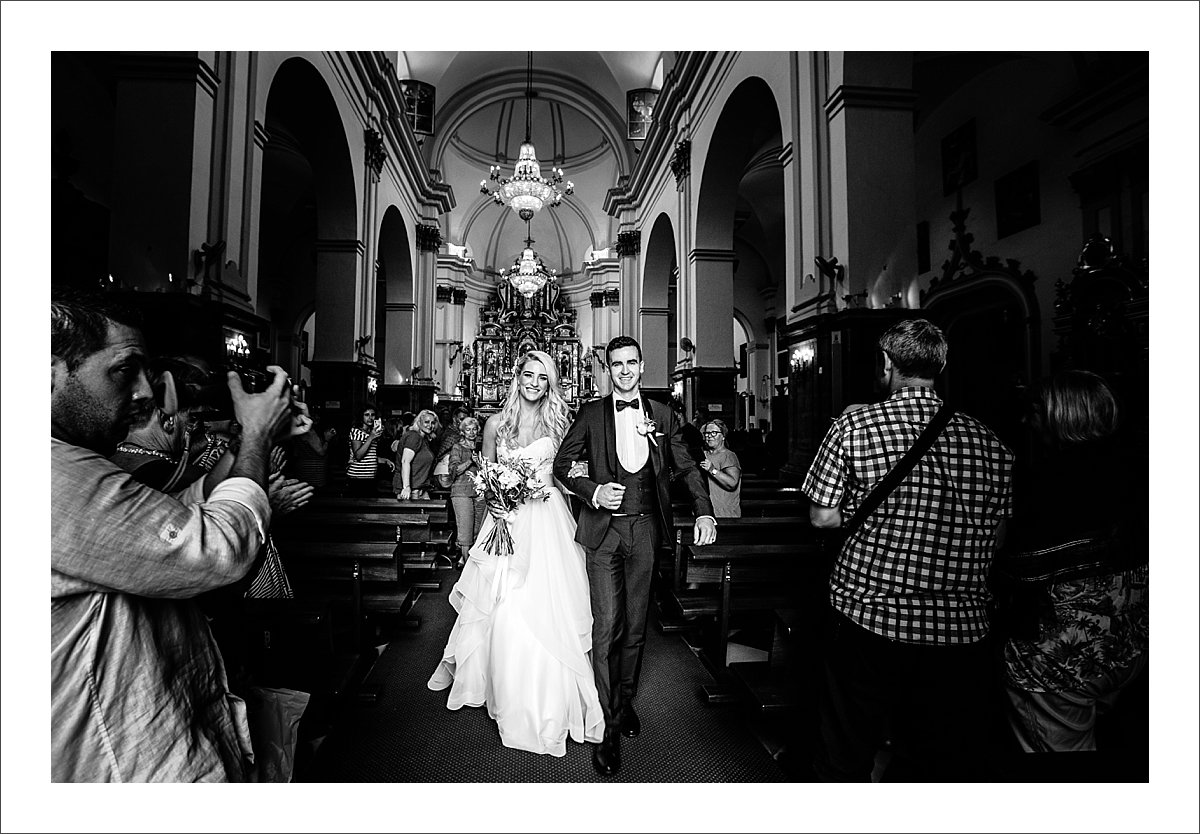 getting married in Encarnacion church in Marbella, Old Townn