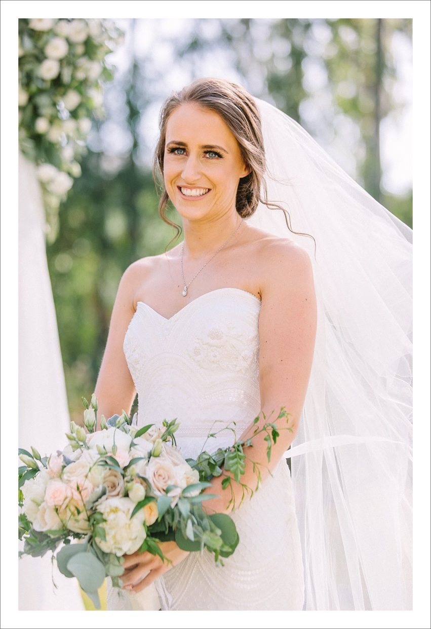 photograph of a stunning bride Marbella wedding