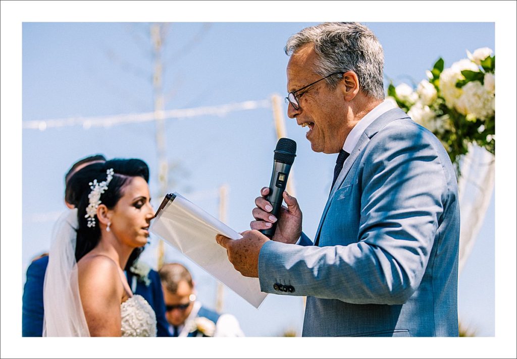 beach wedding ceremony Spain