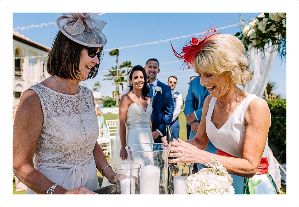 beach wedding ceremony Spain