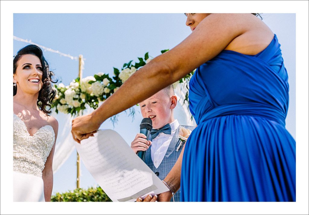 beach wedding ceremony Spain