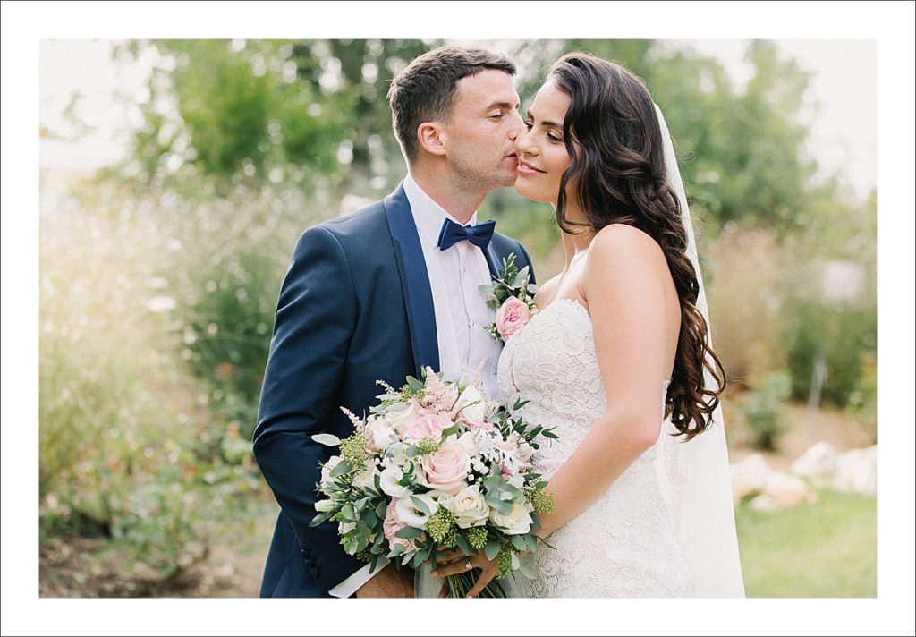 Bride and Groom Portraits on a Cloudy Day Profoto