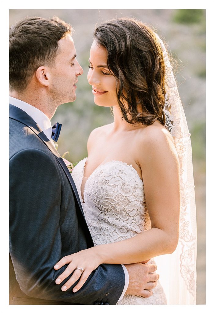 Bride and Groom Portraits on a Cloudy Day Profoto